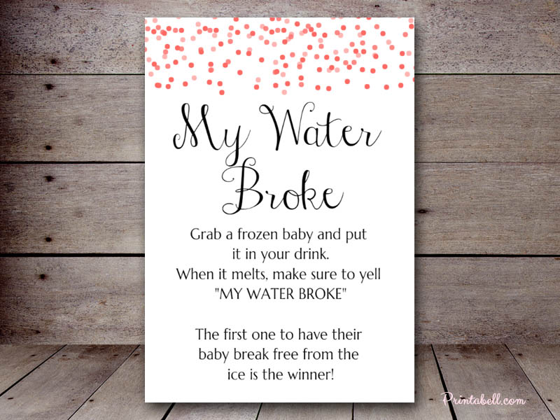 My Water Broke Printabell • Create