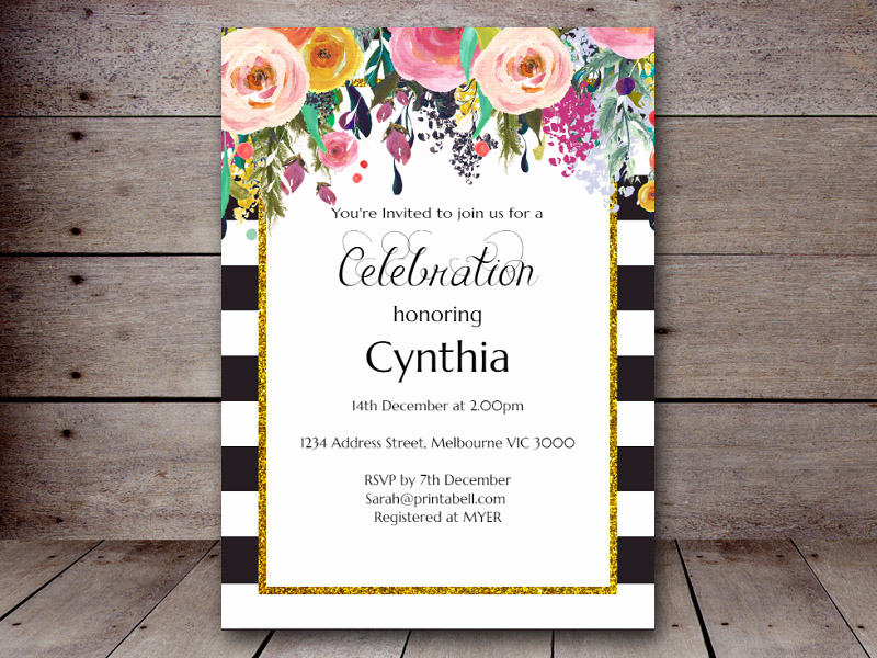 Shabby Chic Bridal Shower Invitations Utonsite