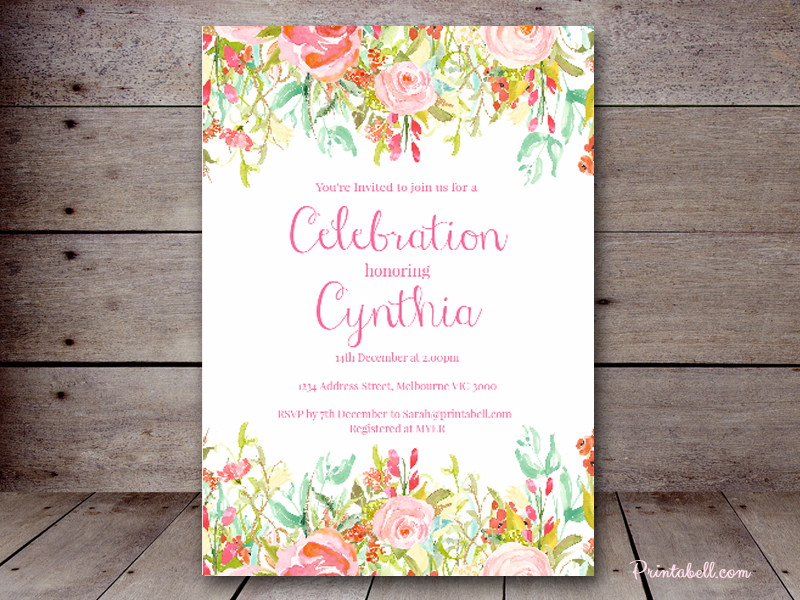pink invitation