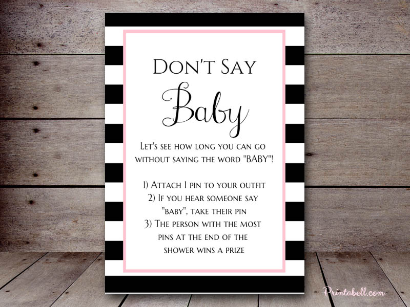 Don t Say Baby Printabell Create