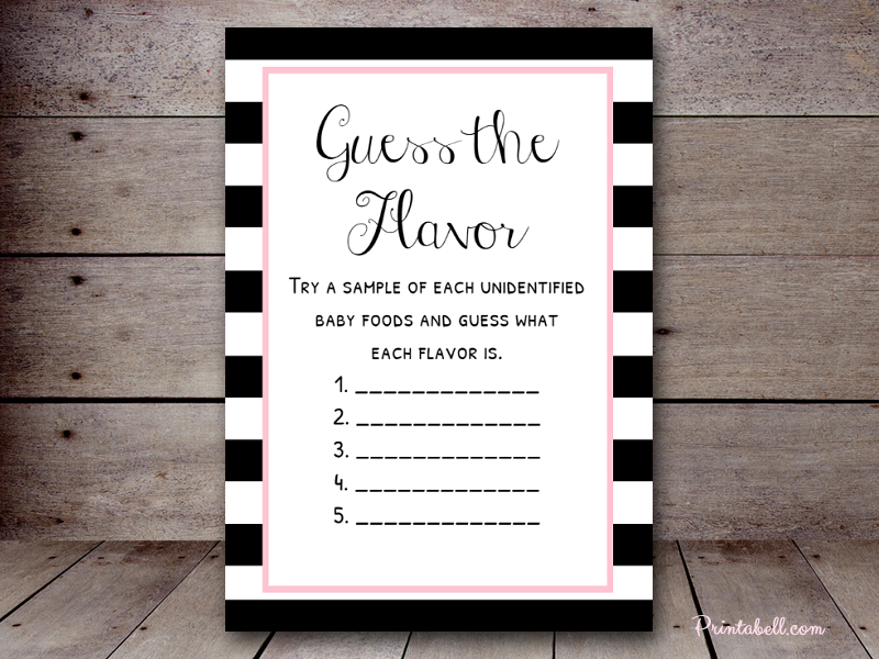 Nice Baby Food Guessing Template Images Gallery How To Play Guess The Flavor Baby Food Printabell Create