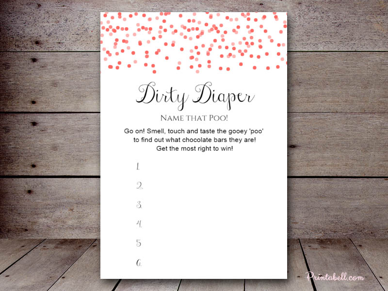 Dirty Diaper Printabell • Create