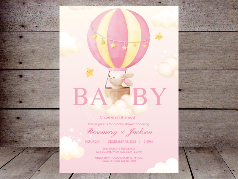Editable Baby Shower Invitations – Printabell • Create